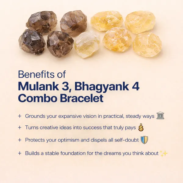 MULANK_3_BHAGYANK_4:_GROUNDED_EXPANSION_&_SUCCESS_BRACELET�|_SMOKY_QUARTZ_&_CITRINE_DUO