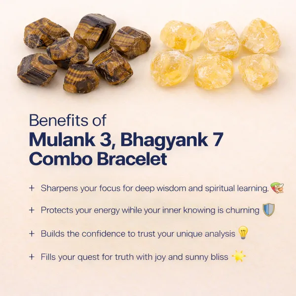 MULANK_3_BHAGYANK_7:_SPIRITUAL_KNOWLEDGE_&_PROTECTION_BRACELET�|_TIGER_EYE_&_CITRINE_DUO