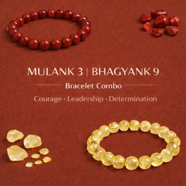 MULANK_3_BHAGYANK_9:_RIGHTEOUS_ACTION_&_COURAGE_BRACELET�|_RED_JASPER_&_CITRINE_DUO