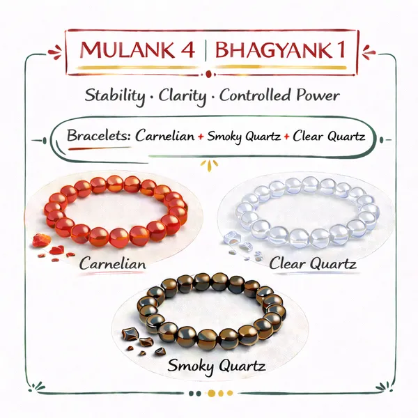 MULANK_4_BHAGYANK_1:_NEUTRAL_AMPLIFIER_&_GROUNDING_TRIO�|_CARNELIAN,_CLEAR_QUARTZ_&_SMOKY_QUARTZ