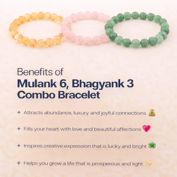 MULANK_6_BHAGYANK_3:_PRACTICAL_CREATIVITY_&_LOVE_TRIO�|_CITRINE,_GREEN_AVENTURINE_&_ROSE_QUARTZ