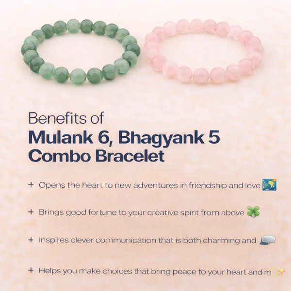 MULANK_6_BHAGYANK_5:_HEART-CENTERED_SUCCESS_BRACELET�|_GREEN_AVENTURINE_&_ROSE_QUARTZ_DUO