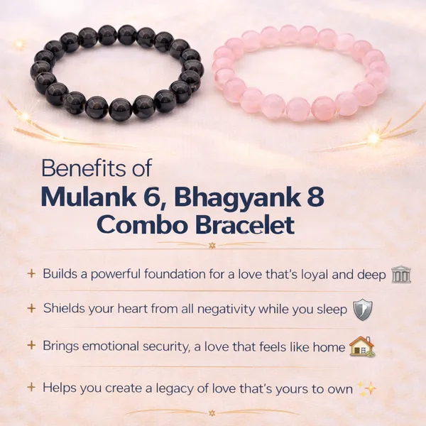 MULANK_6_BHAGYANK_8:_FAITHFUL_BONDS_&_PROTECTION_BRACELET�|_BLACK_TOURMALINE_&_ROSE_QUARTZ_DUO