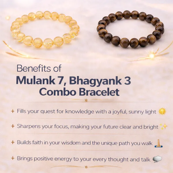 MULANK_7_BHAGYANK_3:_OPTIMISTIC_FAITH_&_SPIRITUAL_TRUST_BRACELET�|_CITRINE_&_TIGER_EYE_DUO