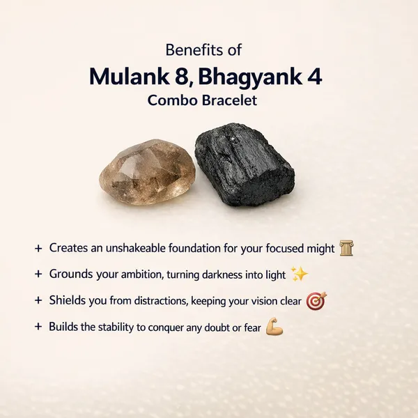 MULANK_8_BHAGYANK_4:_STRUCTURED_AMBITION_&_FOCUS_BRACELET�|_SMOKY_QUARTZ_&_BLACK_TOURMALINE_DUO
