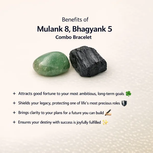 MULANK_8_BHAGYANK_5:_DISCIPLINED_INTELLIGENCE_&_STRATEGY_BRACELET�|_GREEN_AVENTURINE_&_BLACK_TOURMALINE_DUO