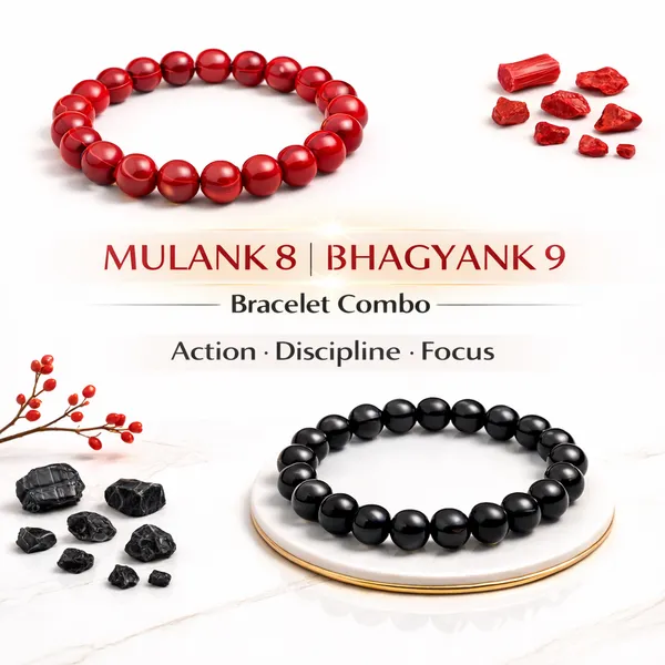 MULANK_8_BHAGYANK_9:_STEADY_ACTION_&_ACHIEVEMENT_BRACELET�|_RED_JASPER_&_BLACK_TOURMALINE_DUO