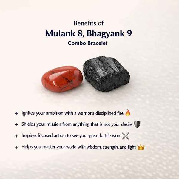 MULANK_8_BHAGYANK_9:_STEADY_ACTION_&_ACHIEVEMENT_BRACELET�|_RED_JASPER_&_BLACK_TOURMALINE_DUO