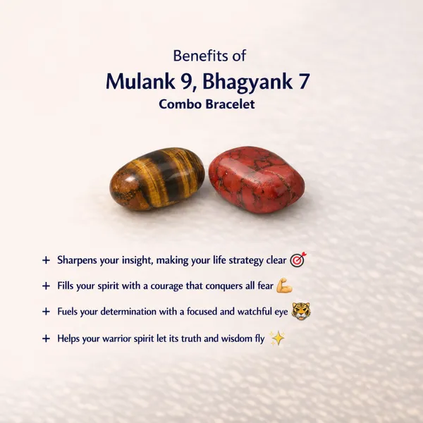 MULANK_9_BHAGYANK_7:_FEARLESS_INSIGHT_&_SPIRITUAL_COURAGE_BRACELET�|_TIGER_EYE_&_RED_JASPER_DUO