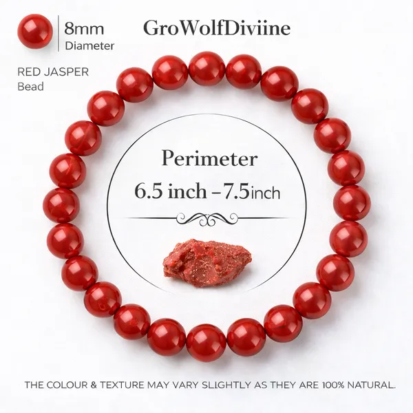 MULANK_9_BHAGYANK_8:_PATIENT_ACTION_&_WARRIOR�S_DISCIPLINE_BRACELET�|_BLACK_TOURMALINE_&_RED_JASPER_DUO