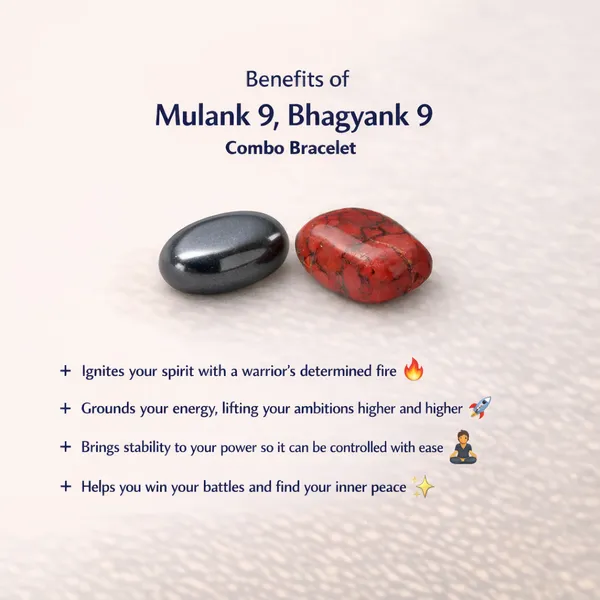 MULANK_9_BHAGYANK_9:_GROUNDED_POWER_&_CONTROLLED_AGGRESSION_BRACELET�|_HEMATITE_&_RED_JASPER_DUO