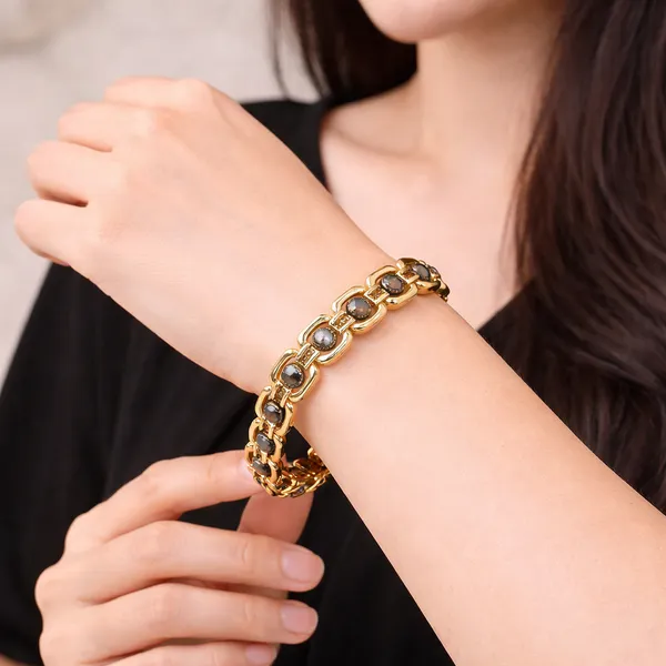 METAL_RAW_PYRITE_BRACELET_GOLD_FOR_MEN_&_WOMEN