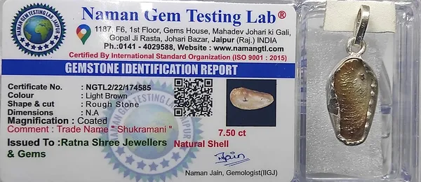 Shukra_Mani_Silver_Locket_7_Carat_100%_Natural_Shukramani_100%_Certified_From_Authentic_Laboratory