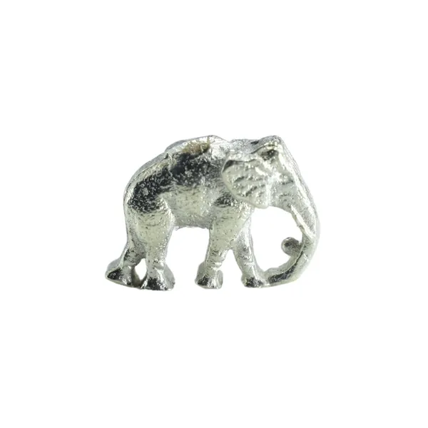 92.5_Pure_Silver_Solid_Elephant_Idol_for_Puja_-_Trunk_Down_Vastu_and_Rahu_Protection_-_Chandi_ka_Hathi_(Single_Small_Elephant)_2_Gram