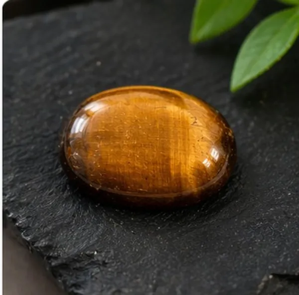 Natural_Tiger_Eye_Gemstone_|_Certified_Original_Tiger_Eye_Stone_|_Oval_Cabochon_|_Loose_Stone_for_Ring_Pendant_|_Protection,_Confidence_&_Focus_Stone