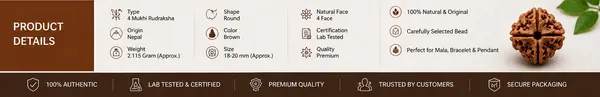 Ratna_Shree_Natural_4_Mukhi_Rudraksha_Bead_Lab_Verified_Original_Nepal_Rudraksha_for_Pendant_Bracelet_Mala_Puja_Collection_Brown_Round_Rudraksh_Seed