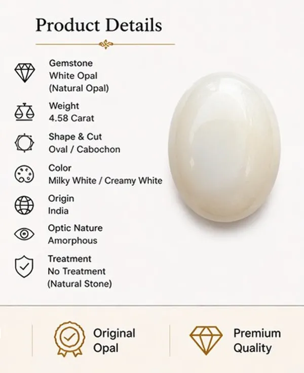 Ratna_Shree_Natural_White_Opal_Gemstone_(Doodhiya_Opal)_Certified_|_Original_Venus_Stone_for_Love,_Attraction_&_Luxury_|_Oval_Cabochon_Loose_Gemstone_for_Astrology,_Ring_&_Pendant