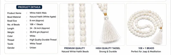 Ratna_Shree_Original_Gemstone_Hakik_&_Margaj_Japa_Mala_for_Jaap,_Meditation,_Healing,_Spiritual_Wear_|_108+1_Beads_Natural_Stone_Prayer_Mala_Collection_(White_Hakik_Mala)
