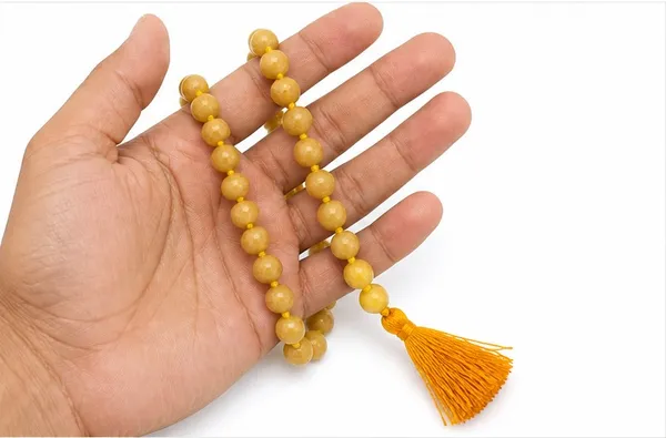 Ratna_Shree_Original_Gemstone_Hakik_&_Margaj_Japa_Mala_for_Jaap,_Meditation,_Healing,_Spiritual_Wear_|_108+1_Beads_Natural_Stone_Prayer_Mala_Collection_(Yellow_Hakik_Mala)
