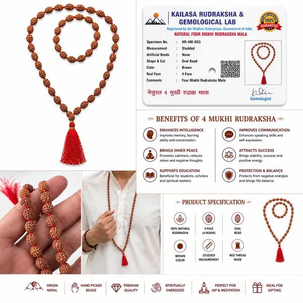 Ratna_Shree_Original_Nepali_Rudraksha_Mala_108+1_Beads_Lab_Certified_Natural_Prayer_Jaap_Mala_for_Men_Women_Meditation_&_Spiritual_Use_(4_Mukhi_Mala)