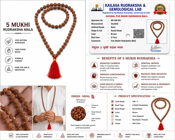 Ratna_Shree_Original_Nepali_Rudraksha_Mala_108+1_Beads_Lab_Certified_Natural_Prayer_Jaap_Mala_for_Men_Women_Meditation_&_Spiritual_Use_(5_Mukhi_Mala)