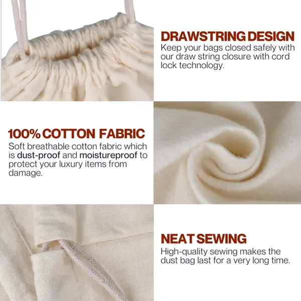 Pack_Of_6_Ivory_Cotton_Dust_Bags_For_Handbags_Organizer_With_Foldable_Purse_Drawstring_For_Unisex