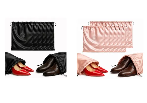 Pack_Of_12_Pink_And_Pack_Of_6_Black_Satin_Shoe_Bag_Cover_For_Shoe_Storage_For_Unisex