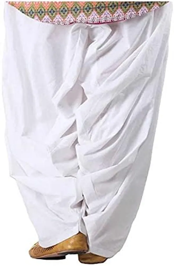 Red_And_White_Plain_Cotton_Patiala_Salwar_Combo_Of_2_For_Women