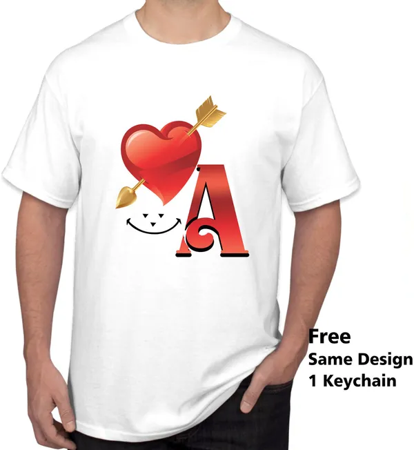 White_Polycotton_Printed_T-Shirt_For_Men