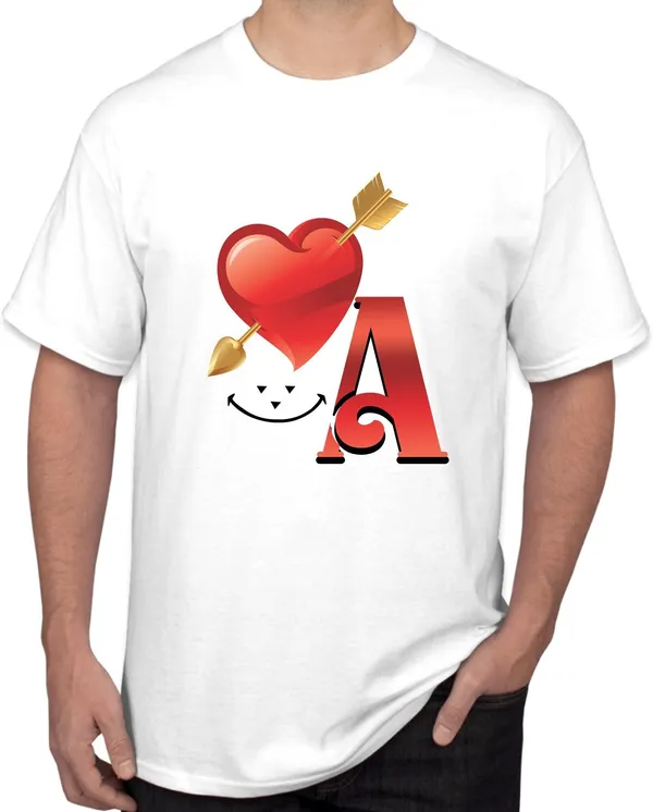 White_Polycotton_Printed_T-Shirt_For_Men