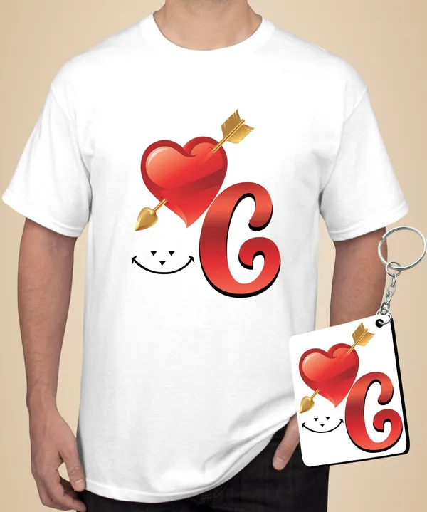 White_Polycotton_Printed_T-Shirt_For_Men