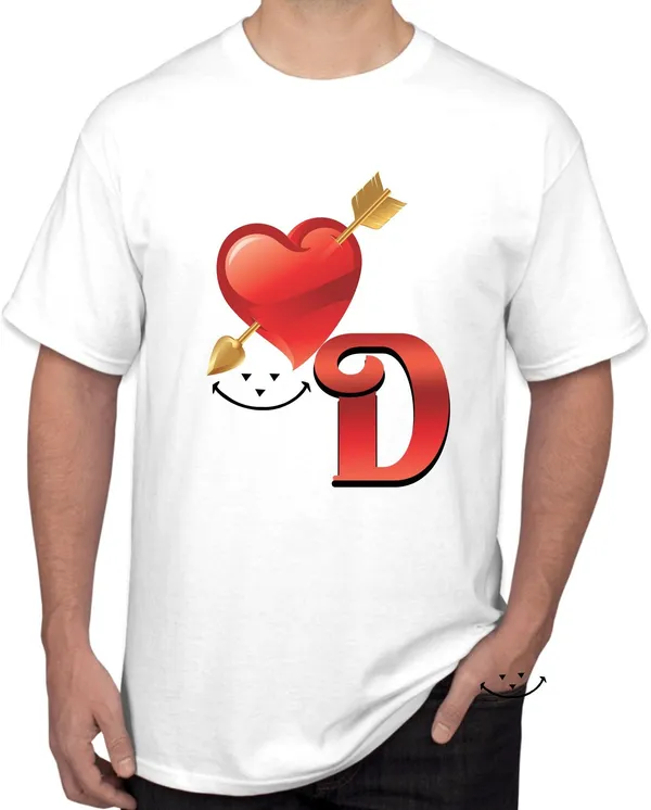 White_Polycotton_Printed_T-Shirt_For_Men