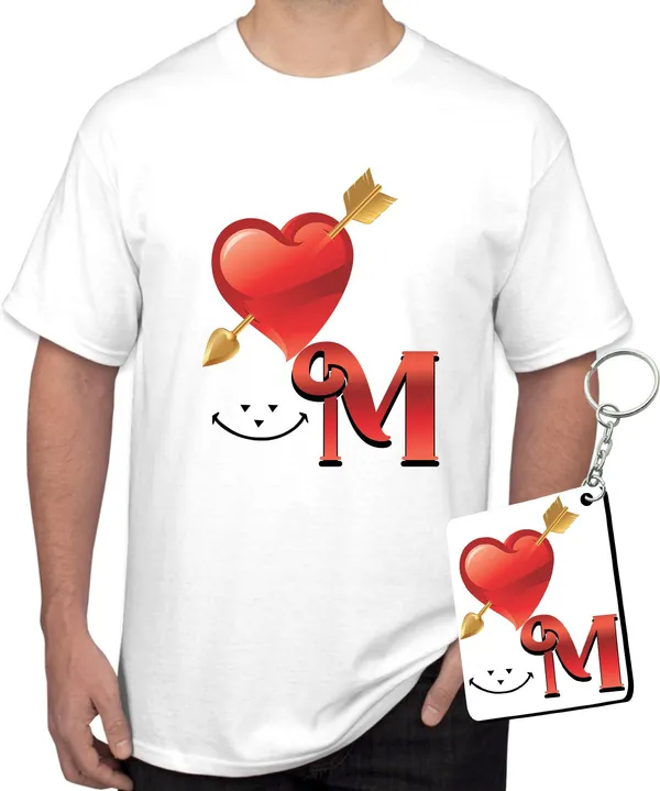 White_Polycotton_Printed_T-Shirt_For_Men