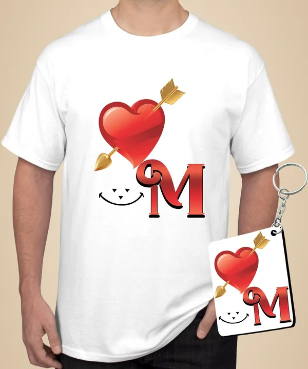 White_Polycotton_Printed_T-Shirt_For_Men