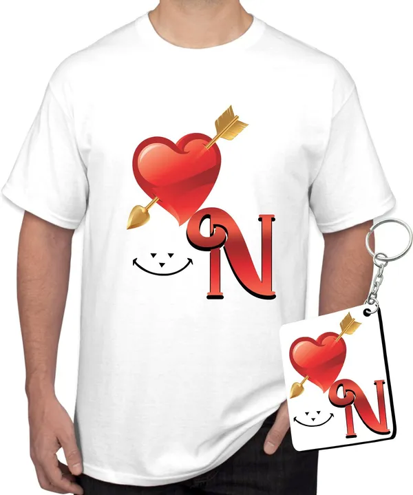 White_Polycotton_Printed_T-Shirt_For_Men