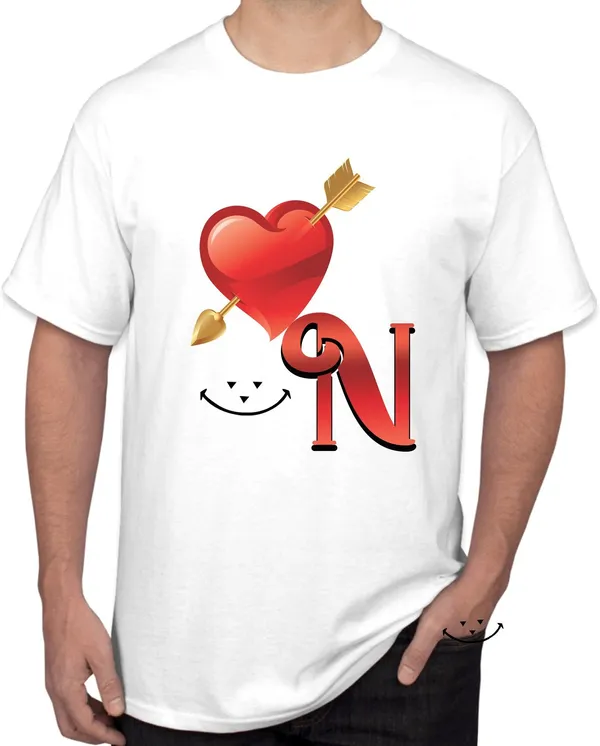 White_Polycotton_Printed_T-Shirt_For_Men