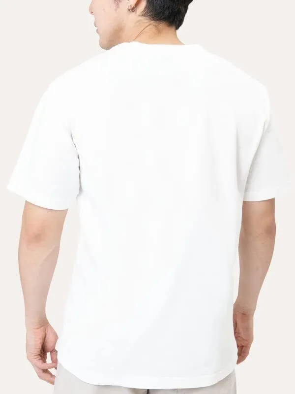 White_Polycotton_Printed_T-Shirt_For_Men