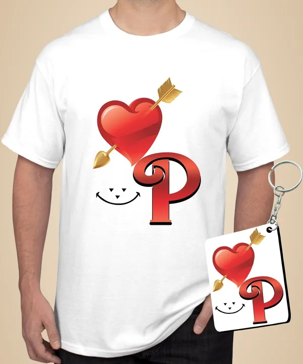 White_Polycotton_Printed_T-Shirt_For_Men