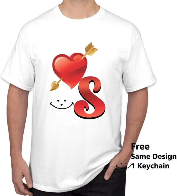 White_Polycotton_Printed_T-Shirt_For_Men