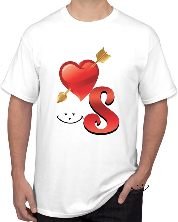 White_Polycotton_Printed_T-Shirt_For_Men
