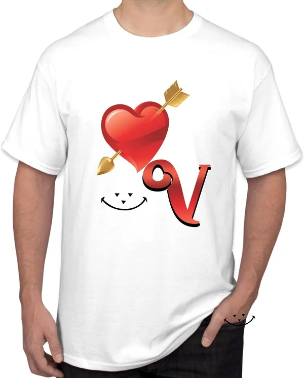 White_Polycotton_Printed_T-Shirt_For_Men