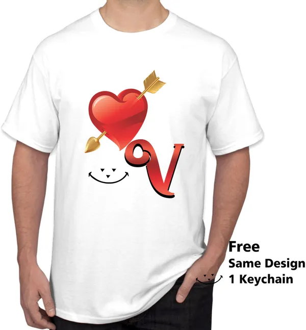 White_Polycotton_Printed_T-Shirt_For_Men
