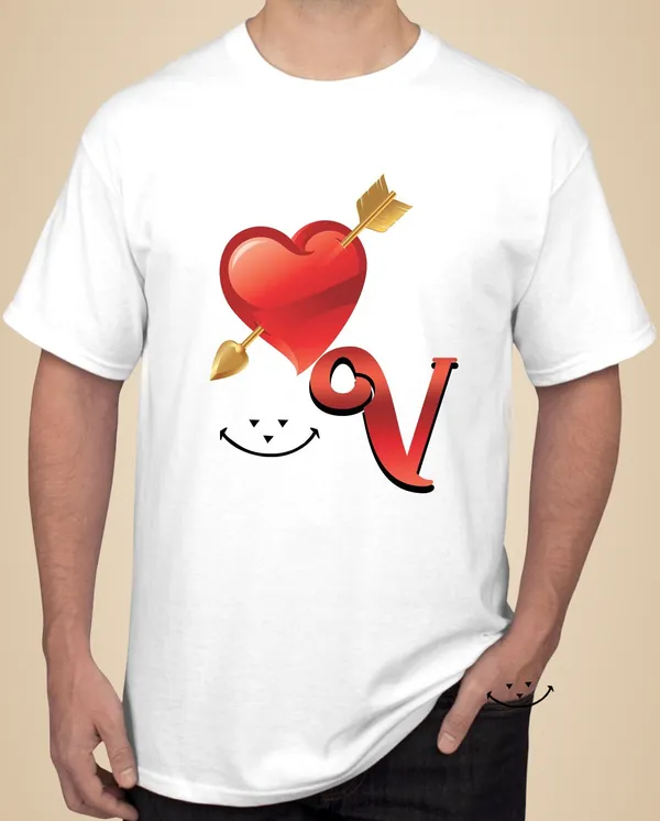 White_Polycotton_Printed_T-Shirt_For_Men