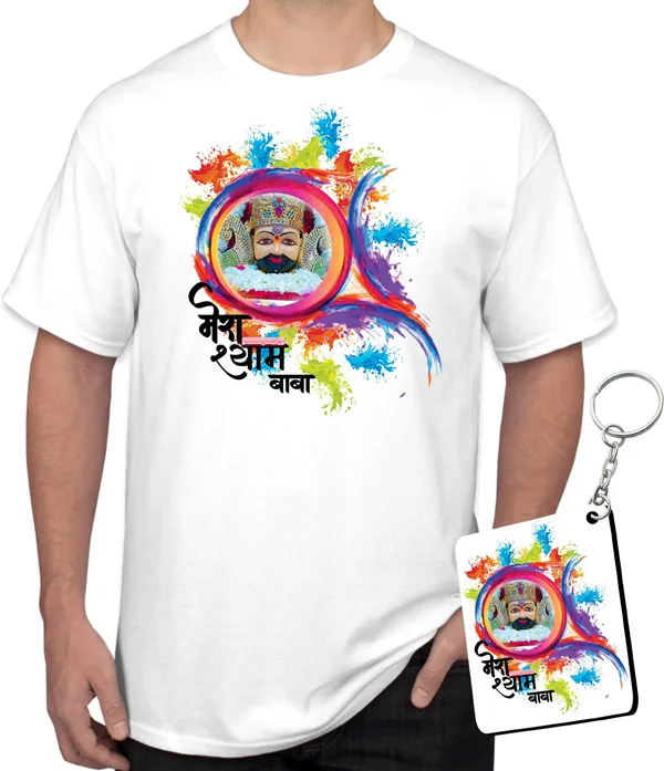 White_Polycotton_Graphic_Print_Typography_T-Shirt_For_Men