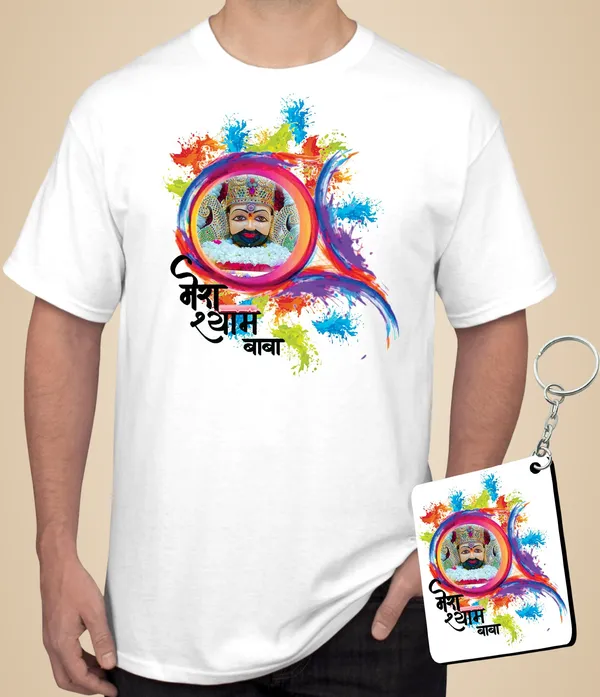White_Polycotton_Graphic_Print_Typography_T-Shirt_For_Men