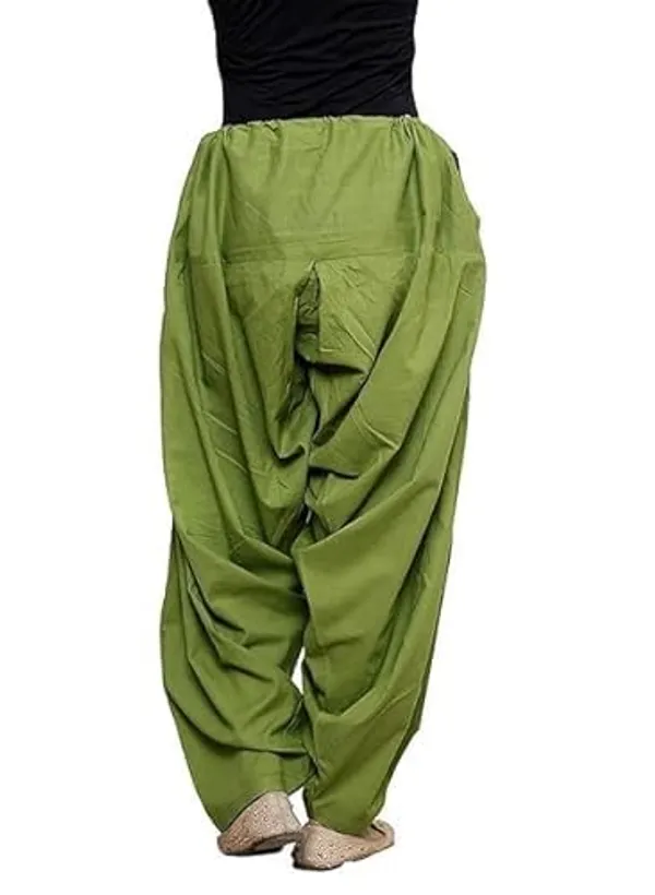 Mehndi_Cotton_Semi_Patiala_Salwar,_Traditional_Punjabi_Pants,_Drawstring_Waist_For_Women