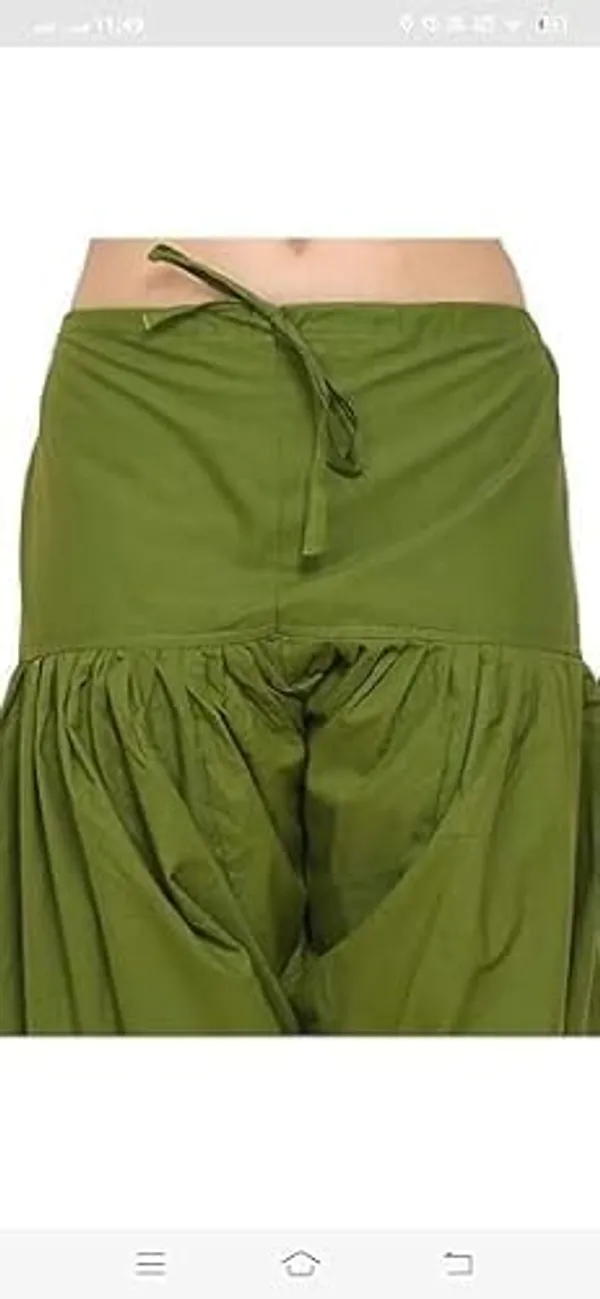 Mehndi_Cotton_Semi_Patiala_Salwar,_Traditional_Punjabi_Pants,_Drawstring_Waist_For_Women
