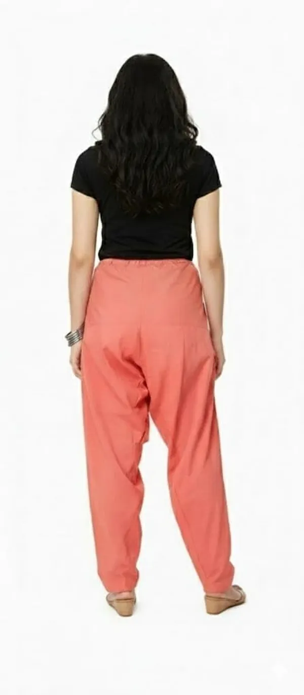 Peach_Cotton_Patiala_Salwar_Pants,_Traditional_Indian_Pleated_For_Women