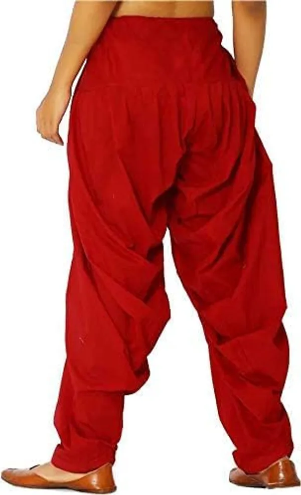 Red_Cotton_Patiala_Salwar_Pants,_Traditional_Indian_Pleated_For_Women
