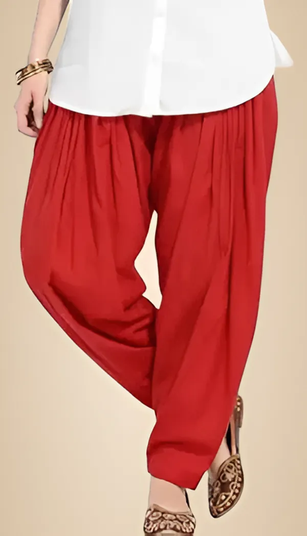 Red_Cotton_Patiala_Salwar_Pants,_Traditional_Indian_Pleated_For_Women